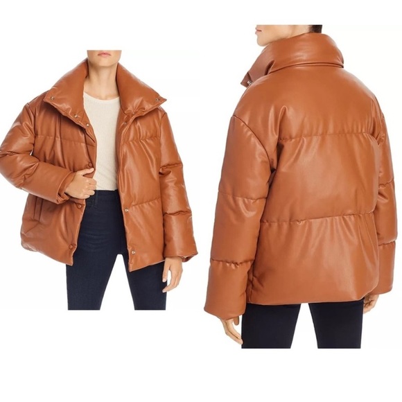 Bagatelle NYC • Oversize Faux Leather Puffer Jacket - Picture 2 of 7
